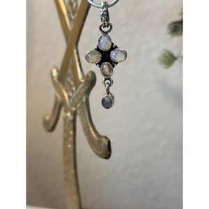 Small 1.25” Sterling Silver Ethiopian Opal Pendant - Great Gift for Child